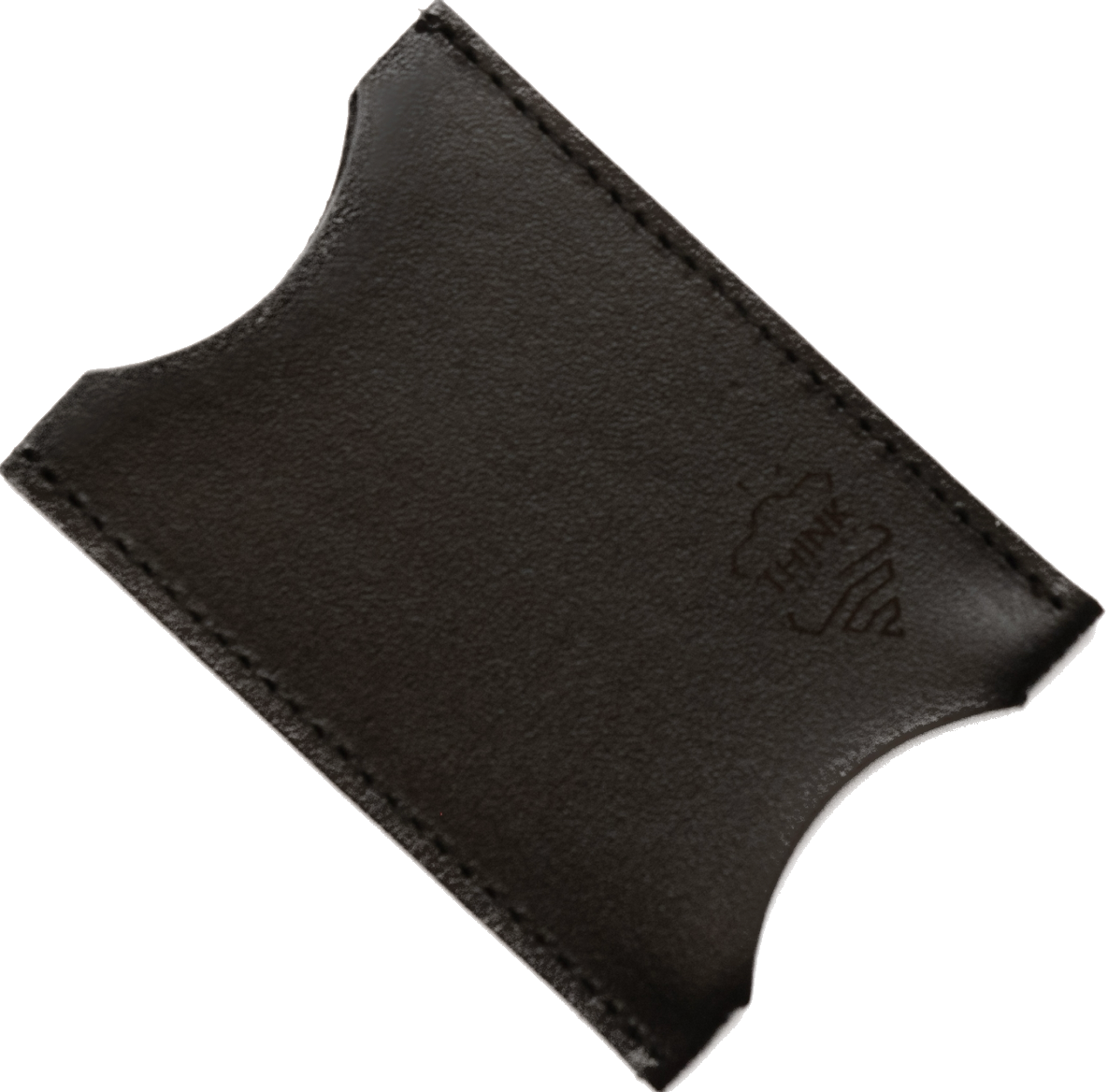 Skórzany wizytownik premium - czarny