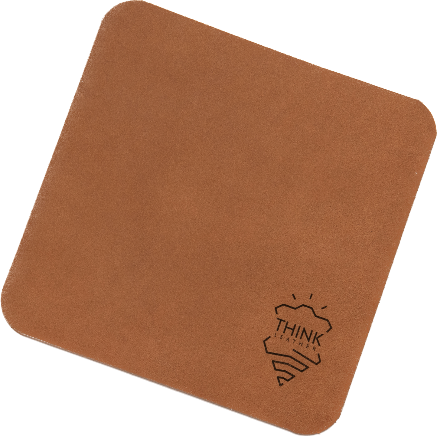 Skórzana podkładka pod mysz - jasny brąz