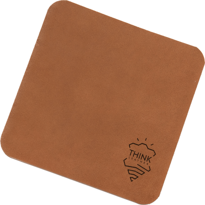 Skórzana podkładka pod mysz - jasny brąz